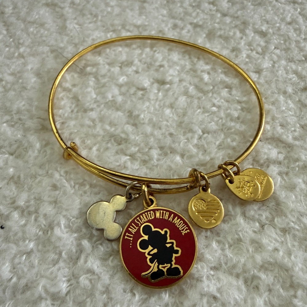 Alex and Ani Disney Gold Charm Bracelets